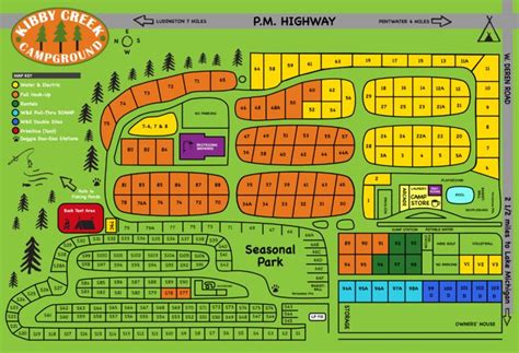 Campsite Map - Kibby Creek Campground | Campsite, Campground, Map