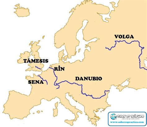 Principales ríos de Europa (con mapa) — Saber es práctico