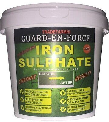 Iron Sulphate 1 KG TUB LAWN CONDITIONER and MOSS KILLER - 1KG PURE LAWN TONIC | eBay