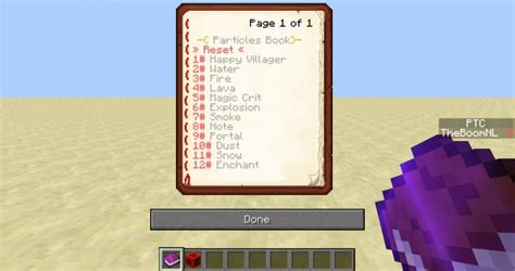 Particle Book 1.9 [one Command Creation] Minecraft Map