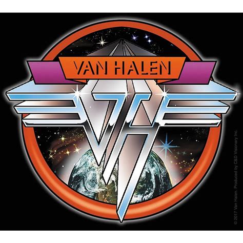 C&D Visionary Van Halen Space Sticker | Guitar Center | Van halen, Rock band logos, Rock poster art