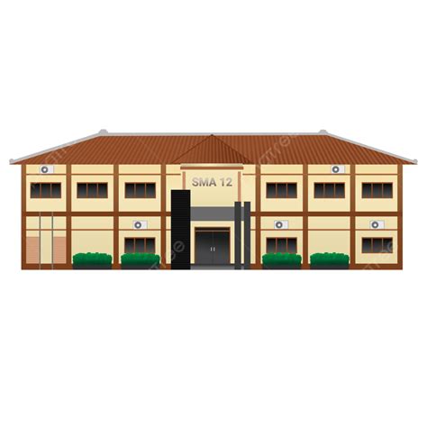 Kantor Clipart Vector, Gedung Kantor Sekolah, Gedung Sekolah, School Building, School Office PNG ...