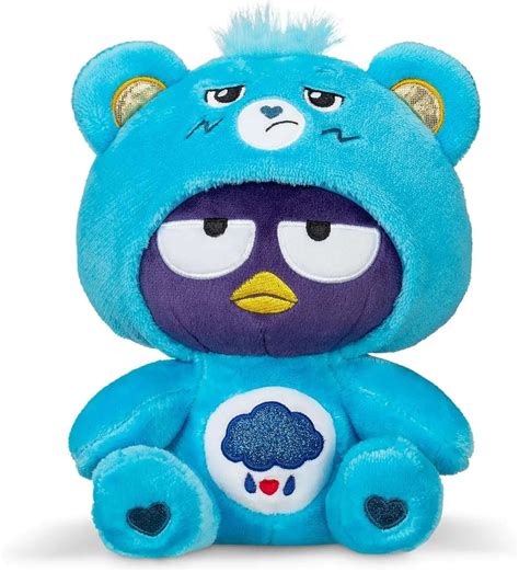 Sanrio Hello Kitty Friends x Care Bears Beary Besties Badtz-Maru Dressed As Grumpy Bear 9 Plush ...