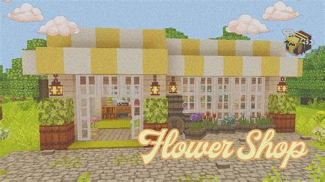 [mcpe] 🌷🍃 aesthetic vintage flower shop ~ minecraft tutorial | Minecraft tutorial, Minecraft ...