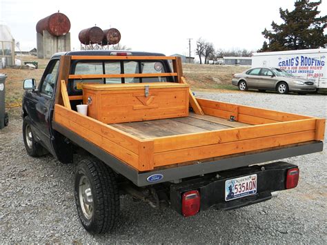 Custom Hand built all wooden truck bed made from recycled barn lumber, one of a kind wooden ...