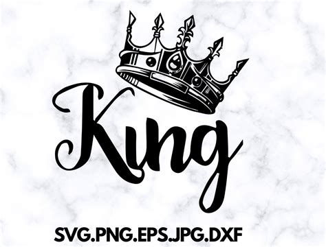 King Crown Svg ,KING SVG ,king With a Crown,svg Design,svg Png Dxf Eps ...