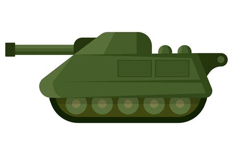 Military Small Caliber Tank in Cartoon S Graphic by pch.vector ...