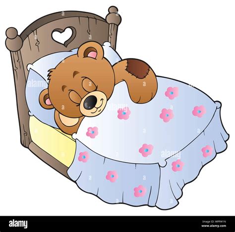 Cute sleeping teddy bear Stock Vector Image & Art - Alamy