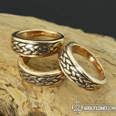 RIONA, Celtic Ring, Bronze Naav rings - bronze bronze and brass ...