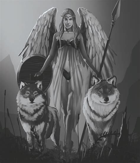 ArtStation - Freya, norse goddess