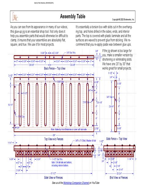 Assembly Table Plan | PDF