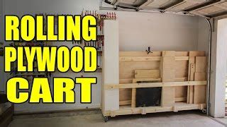 rolling plywood storage cart - Woodworking Challenge