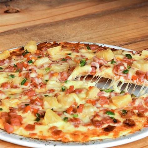 Classic Hawaiian Pizza Recipe Main Dishes with prepared pizza crust ...