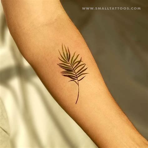 Palm Leaf Temporary Tattoo by Zihee (Set of 3) – Small Tattoos