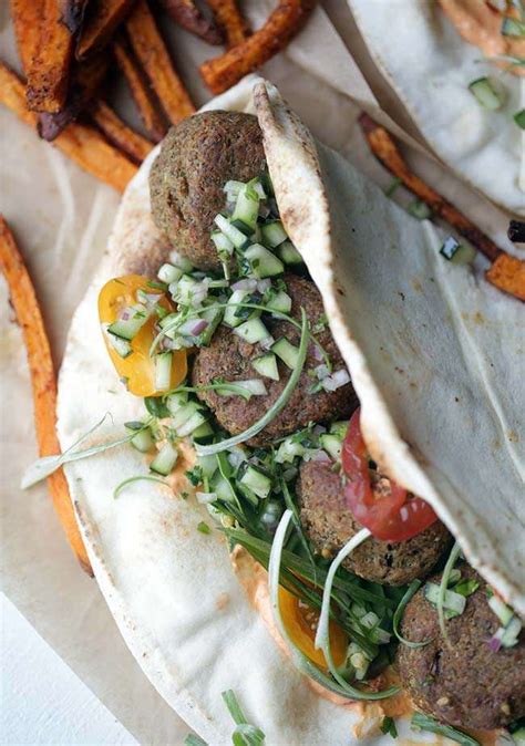 Easy Falafel Sandwich Recipe with Lentils and Cucumber Salsa