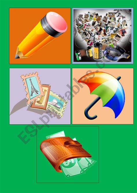 COMMON OBJECTS FLASHCARDS - ESL worksheet by Teresa7