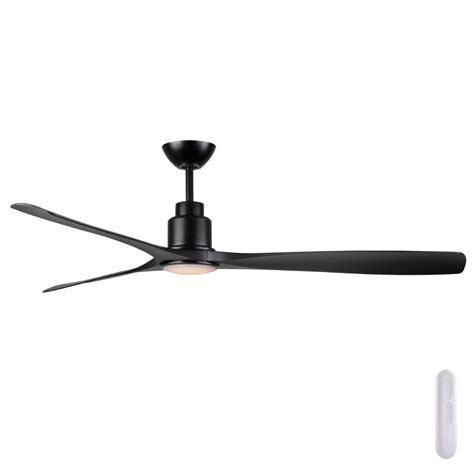 Mercator Iceman 60" DC Ceiling Fan with LED Light. Black | Fansonline Australia