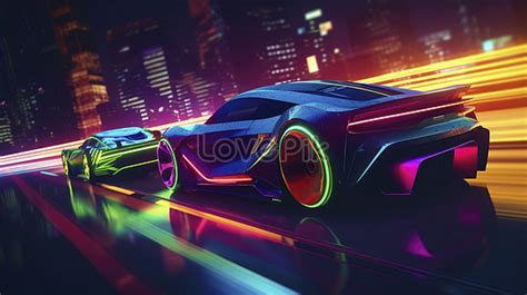 Neon Racing Sport Car Picture And HD Photos | Free Download On Lovepik