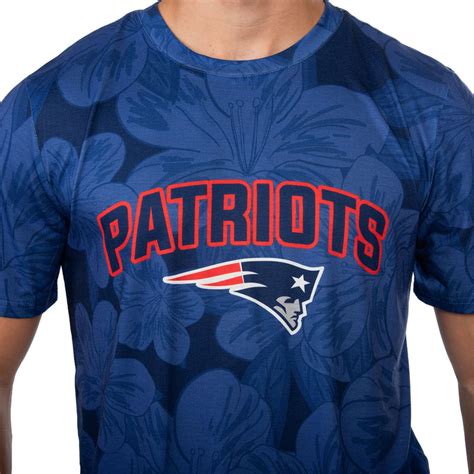 New England Patriots NFL Mens Hibiscus T-Shirt