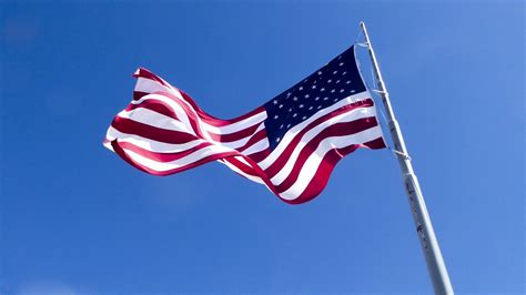 American Flag Flying And Curled Free Stock Photo - Public Domain Pictures