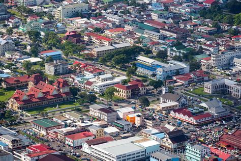 OverflightStock™ | Cityscape Skyline of Georgetown Guyana Aerial Stock ...