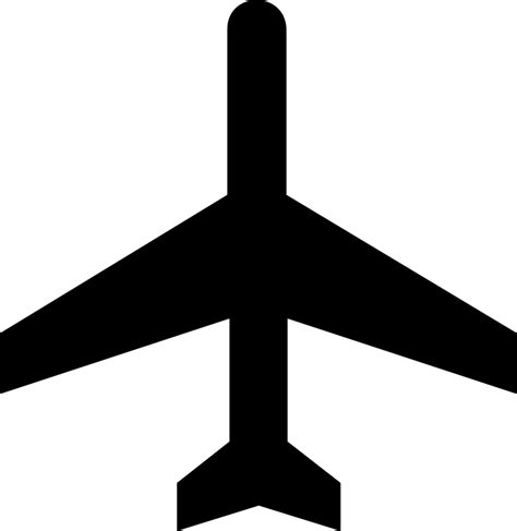 Public Domain Clip Art Image | Illustration of an airplane silhouette | ID: 13494487215794 ...