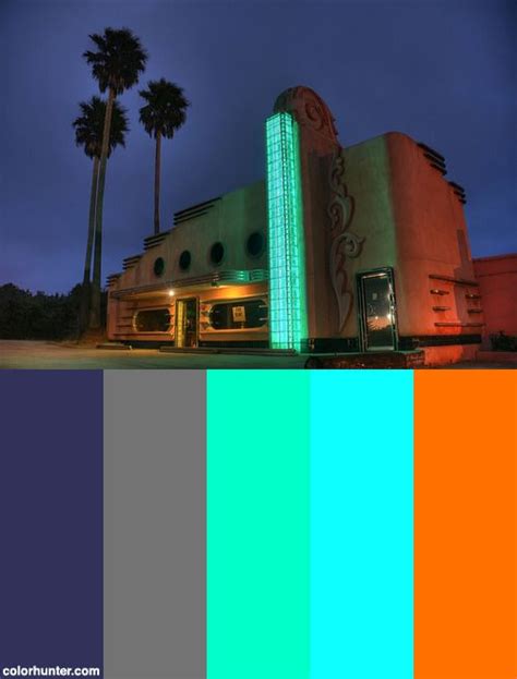 Art Deco Color Scheme from colorhunter.com | Art deco colors, Color palette, Art deco