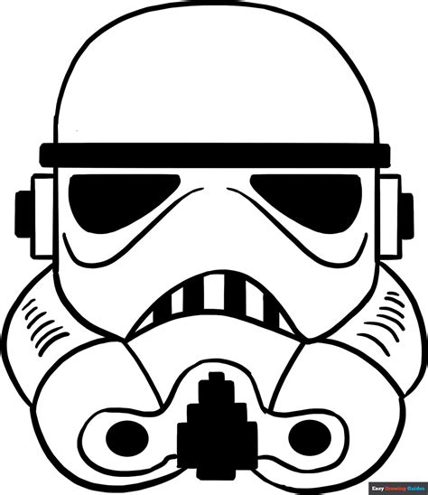 How to Draw a Stormtrooper Helmet – Really Easy Drawing Tutorial