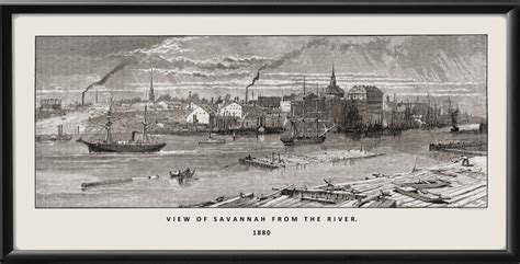 Savannah GA 1855 | Vintage City Maps