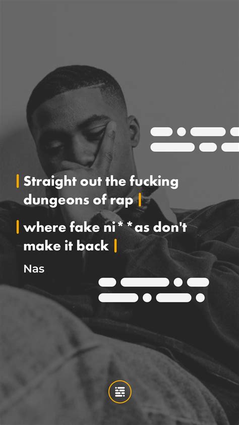 Nas Hiphop Quotes wallpaper. The old school hiphop artist with one of his lyrics made in to a ...