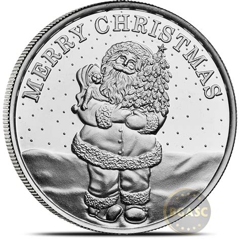 Buy 1 oz Silver Holiday Rounds Christmas Santa .999 Fine Silver Bullion - Special Order | Buy ...