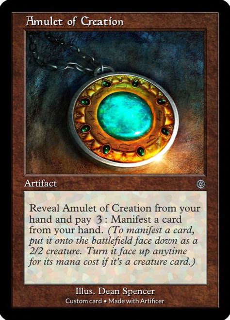 Amulet of Creation : r/custommagic