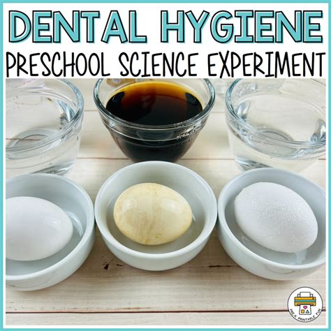 Dental Hygiene Science Experiment for Preschoolers - Pre-K Printable Fun