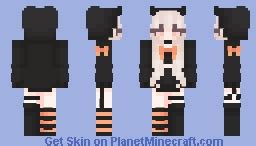 cute halloween girl Minecraft Skin