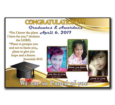 Graduation Tarpaulin Design