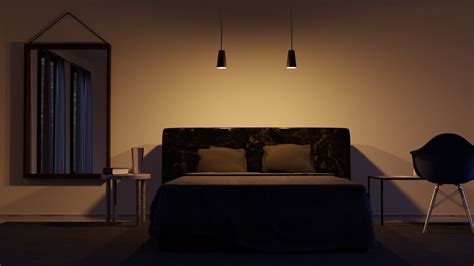 Modern Bedroom Night - 4k Textures 3D model | CGTrader