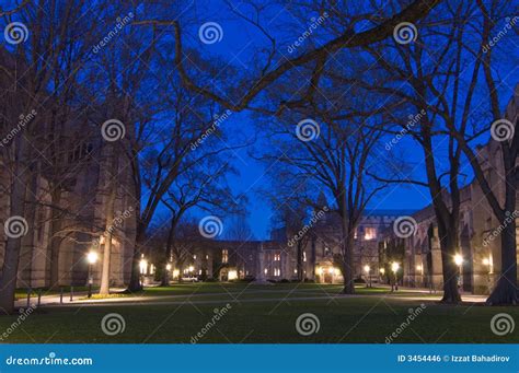 Campus At Night Editorial Photo - Image: 3454446