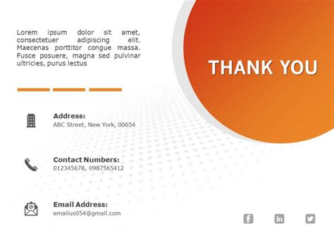 Thank You Contact Info | Thank You Slides Templates | SlideUpLift