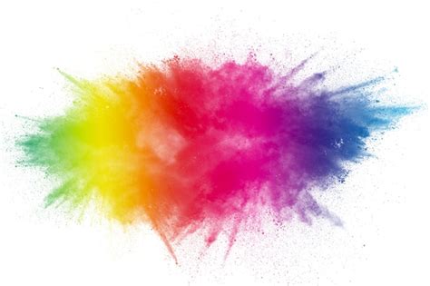 Premium Photo | Color powder explosion on transparent background.