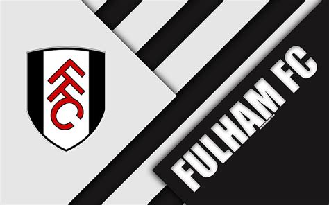 Fulham FC, London, logo, white black HD wallpaper | Pxfuel