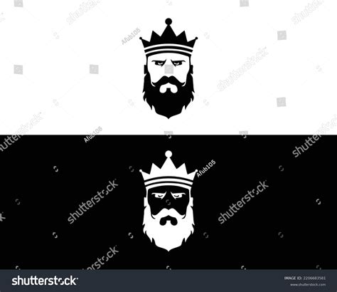 King Royal Luxury King Face Logo Stock Vector (Royalty Free) 2206683581 ...