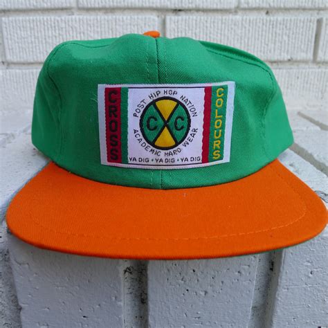 Deadstock CROSS COLOURS Hat Post Hip Hop Nation Academic Hard