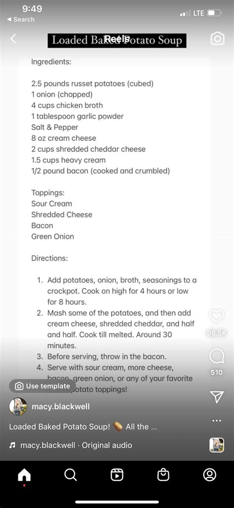 Pin by Rosa Hodges on Crock pot recipes | Loaded potato soup, Heavy cream recipes, Baked potato soup