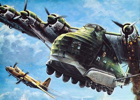 Messerschmitt Me 323 Gigant | Aircraft art, Messerschmitt, Aviation art