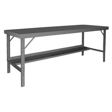 Costway 48" Adjustable Work Bench Heavy-Duty Steel Frame Worktable with Power Outlets - Walmart.com