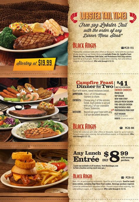 Black Angus Prime Club | Steak and lobster, Black angus coupons, Top sirloin steak