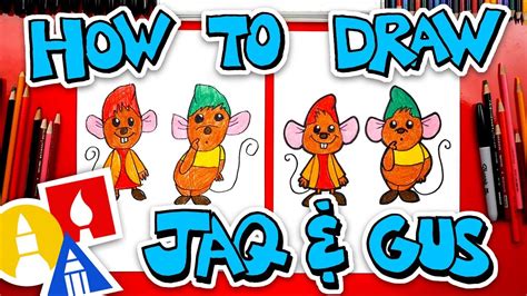 How To Draw Jaq And Gus Gus From Cinderella #14