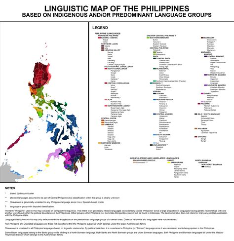 Linguistic map of the Philippines based on... - Maps on the Web