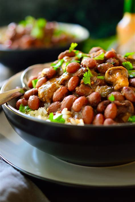 Vegan Red Beans and Rice with Smoky Mushrooms - Cilantro and Citronella