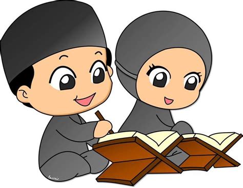 Gambar Kartun Orang Membaca Al Quran - IMAGESEE